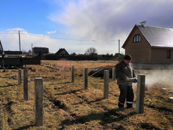Фундамент из Железобетонных свай в Великом Новгороде  по льготной цене