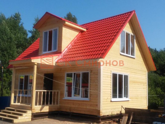 Август 2014 - дом из бруса №1